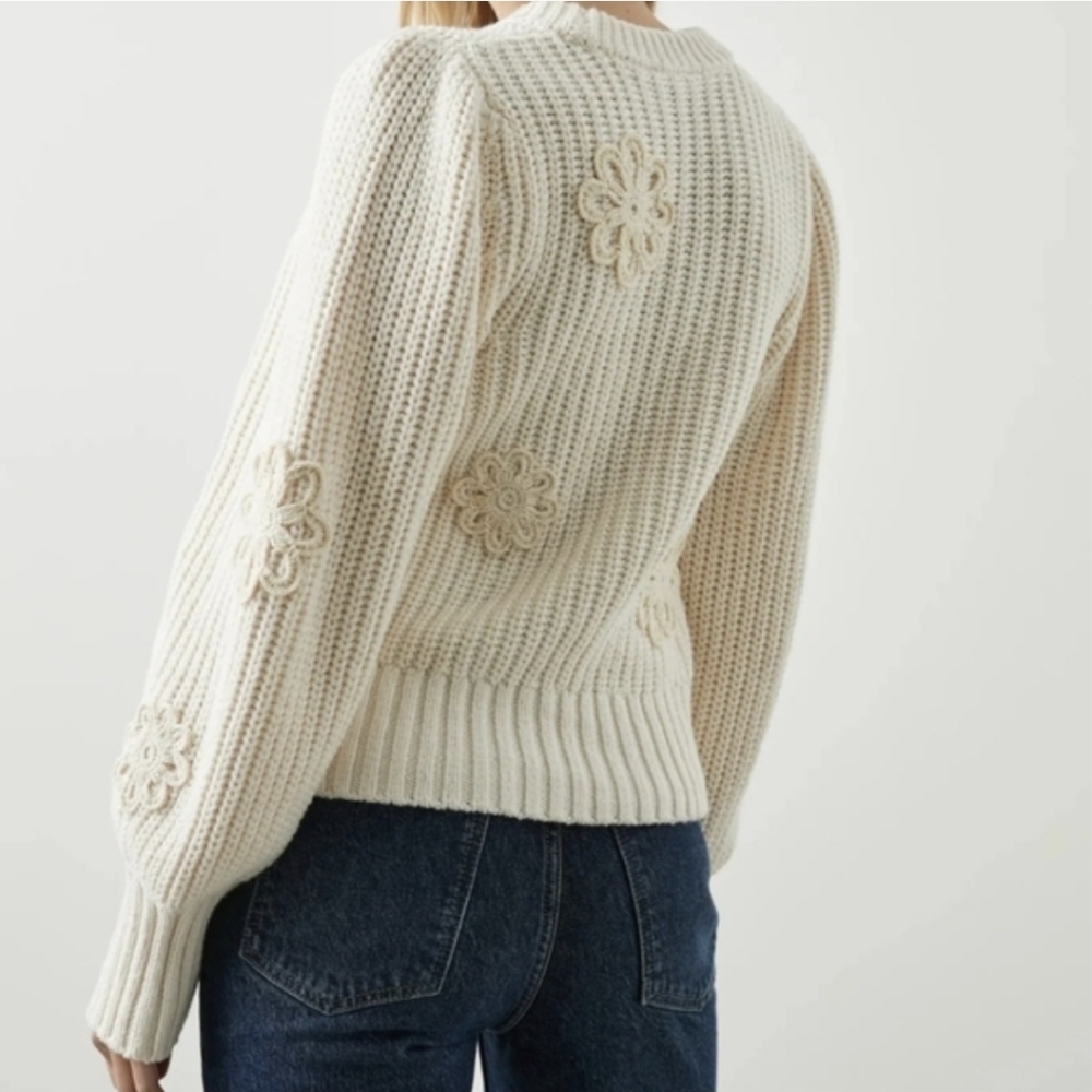 Rails Romy Crochet Daisy Sweater - Picture 2 of 12